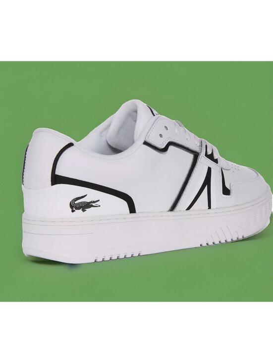 Lacoste Other - Lacoste L001 123 7 Mens Leather Low Top Sneaker In White Black Size US 11